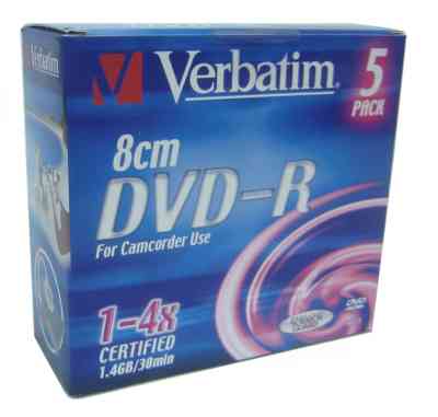 Verbatim Dvd-r 14gb 8cm 5 Unidades